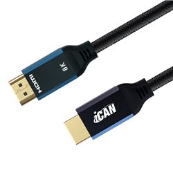 Câble HDMI 2.1 iCAN, 8K à 60 Hz, mâle vers mâle, 10 pieds