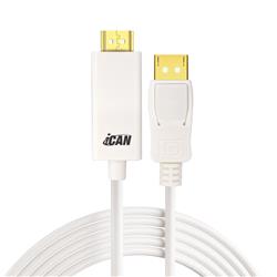 iCAN 32AWG 1080p DisplayPort to HDMI Cable, M/M, 6FT(Open Box)