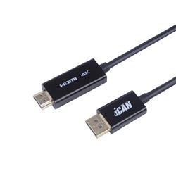 iCAN DisplayPort to HDMI Cable, 4K@60Hz, M/M, Gold Plated, 6FT