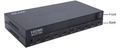 Répartiteur HDMI UNITEK, 1 entrée 8 sorties, 4K à 30 Hz(Open Box)