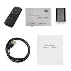 iCAN HDMI 3x1 Switch 8K@60HZ, Remote Control & Power Adaptor(Open Box)