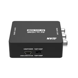 iCAN Mini RCA Composite to HDMI 1080P Converter, Black
