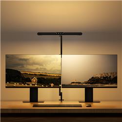 iCAN LED Clamp Desk Lamp with RGB Color Changing, Music Sync.