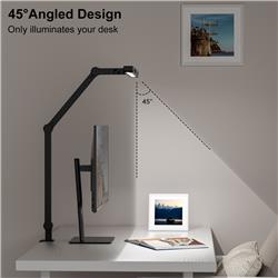 iCAN LED Clamp Desk Lamp with RGB Color Changing, Music Sync.