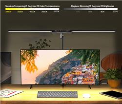 iCAN LED Clamp Desk Lamp for Home and Office, Dimmable.