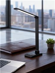 Lampe de bureau LED iCAN avec chargeur sans fil, lampes de bureau pour le bureau à domicile.(Open Box)