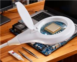 iCAN 5X Magnifying Glass with Light and Clamp.