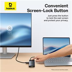 Station d'accueil USB-C 10-en-1 Baseus BS-OH083B à double affichage MS
