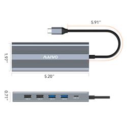 Maiwo 12-in-1 USB-C 100W Docking Station for 4K Dual Monitors(Open Box)