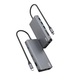 iCAN 11-in-1 USB-C Docking Station for 4K Dual Display