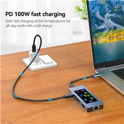 iCAN Station d'accueil 9-en-1 100 W Type-C 4K