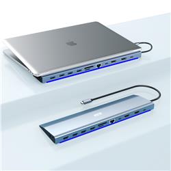 iCAN Station d'accueil 12-en-1 USB-C 3.1 double HDMI 4K