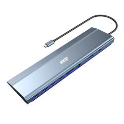 iCAN Station d'accueil 12-en-1 USB-C 3.1 double HDMI 4K