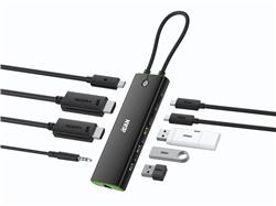 iCAN 10-in-1 Dual HDMI Docking Station with SST/MST Switch Button