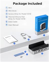 Orico 10-in-1 Docking Station with M.2 NVMe Enclosure for Mac Min