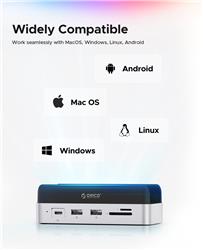 Orico 10-in-1 Docking Station with M.2 NVMe Enclosure for Mac Min
