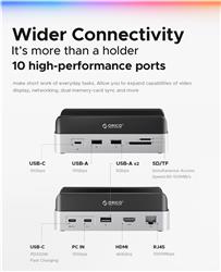 Orico 10-in-1 Docking Station with M.2 NVMe Enclosure for Mac Min