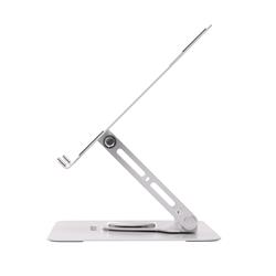 iCAN H26 Laptop and Tablet Ergonomic Stand, Height & Angle Adjustable and Rotatable, White.(Open Box)