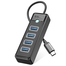 Orico 4-Port USB 3.0 Data Transfer Hub with USB-C Input