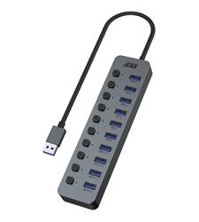 iCAN 10-Port USB 3.0 Hub with 48W Power Adapter