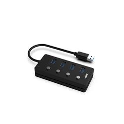 iCAN 4-Port USB 3.0 Hub with LED Individual Power Switches