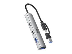 iCAN Hub USB 3.0 4-en-1 avec 2 ports USB-A et 2 ports USB-C
