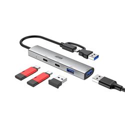 iCAN Hub USB 3.0 4-en-1 avec 2 ports USB-A et 2 ports USB-C