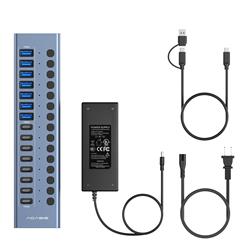 ACASIS 16-in-1 USB 3.2 Hub, 8 USB-A 3.2 + 8 USB-C 3.2