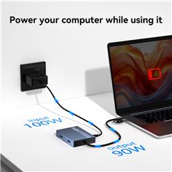 ACASIS 6-in-1 USB Hub, Dual HDMI DisplayLink Adapter