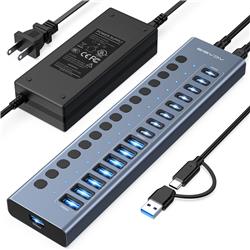 ACASIS 16-in-1 USB 3.2 Hub, 8 USB-A 3.2 + 8 USB-C 3.2
