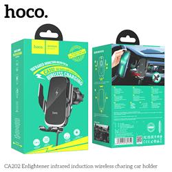 HOCO 15W Wireless Charging Car Holder with Auto-Sensing