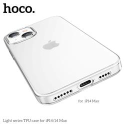 HOCO Phone Case for iPhone 14 Plus, Light series TPU, Transparent