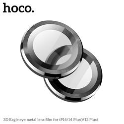 HOCO 3D Eagle Eye Metal Lens Film for iPhone 14 & 14 Plus, Black