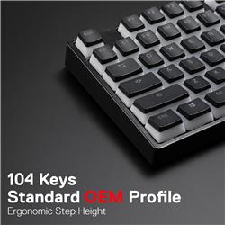 Redragon A130B PBT Pudding keycaps black 104 Keycaps(Open Box)