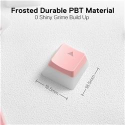 Redragon A130P PBT Pudding keycaps pink 104 Keycaps(Open Box)