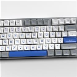 ICAN GREY WHITE BLUE SA Height Double Shot ABS Keycaps Full Set 172 Keys(Open Box)