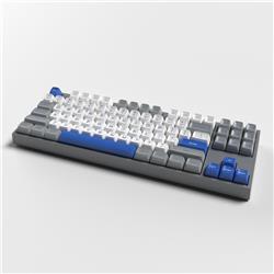 ICAN GREY WHITE BLUE SA Height Double Shot ABS Keycaps Full Set 172 Keys(Open Box)