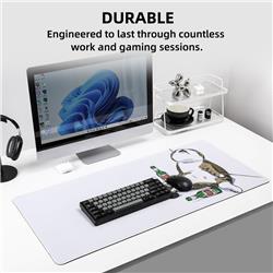 YUNZII Tapis de souris pour bureau en forme de chat ivre