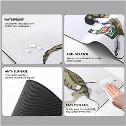YUNZII Tapis de souris pour bureau en forme de chat ivre