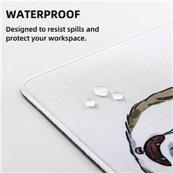 YUNZII Tapis de souris pour bureau en forme de chat ivre