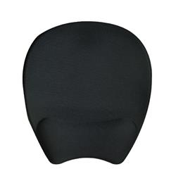 iCAN Mousepad w/ Wrist Rest, Cooling Gel, Non-Skid Back, Black