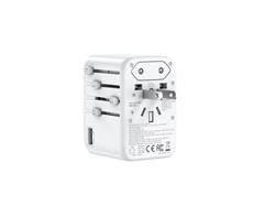 iCAN 65W 4-Port Universal Travel Adapter with 3 USB-C and 1 USB-A(Open Box)