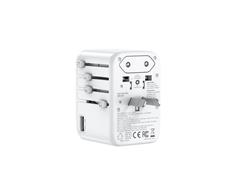 iCAN 65W 4-Port Universal Travel Adapter with 3 USB-C and 1 USB-A(Open Box)