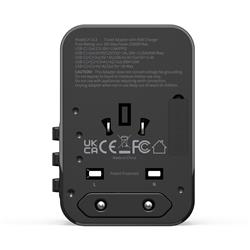 iCAN 45W 5-Port Universal Travel Adapter with 3 USB-C and 2 USB-A