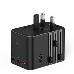 iCAN 45W 5-Port Universal Travel Adapter with 3 USB-C and 2 USB-A