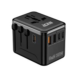 iCAN 35W 5-Port Universal Travel Adapter with 3 USB-C and 2 USB-A(Open Box)