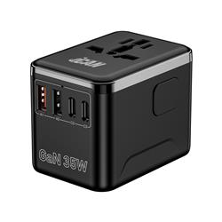 iCAN 35W 5-Port Universal Travel Adapter with 3 USB-C and 2 USB-A(Open Box)