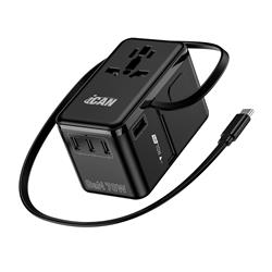 iCAN Adaptateur de voyage universel 70 W