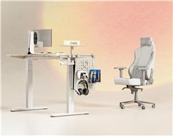 ICAN Deskmatics Gaming Rail Storage System, Light Brown