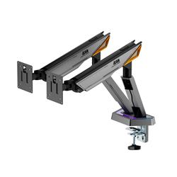 ICAN Heavy-Duty RGB Mechanical Dual Monitor Arm, fit 17"-38"(Open Box)
